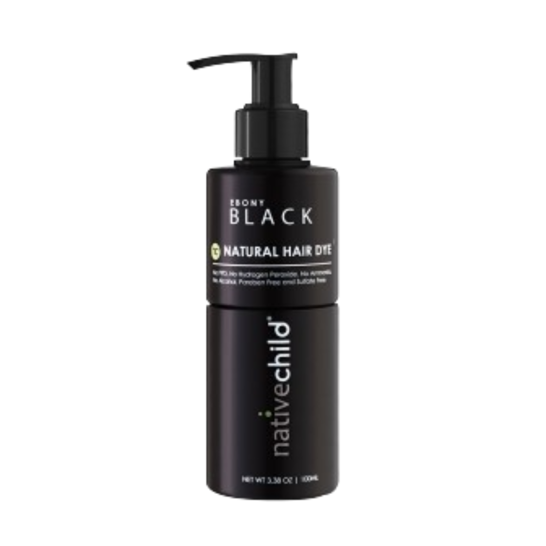 Ebony Black Natural Hair Color
