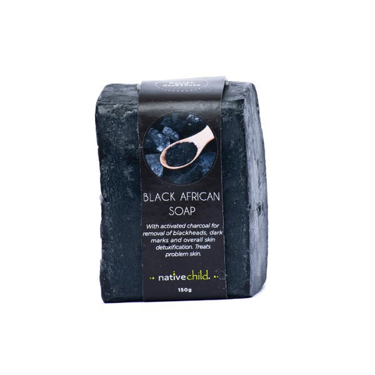 Black African Soap with Activated charcoal (100g)